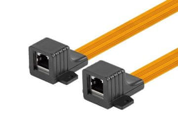 Lanberg Omrežni konektor adapter z okensko uvodnico RJ45 kat. 5E 17 cm