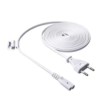 Akyga AK-RD-07A napajalni kabel osmičke CCA CEE 7/16 / IEC C7 3 m bel