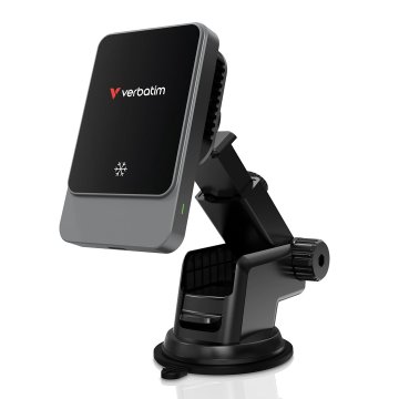 Verbatim Verbatim Charge 'n' Drive magnetni bežični auto punjač, 15W, 1m, crni