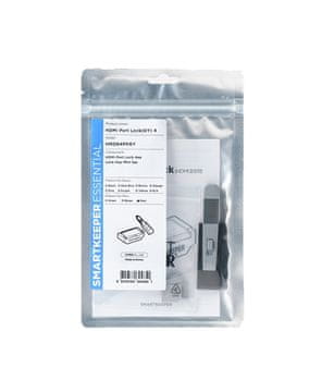 slomart Smartkeeper HMD04PKGY Blokator + ključ HDMI, Sivi, 1 komad (uklj. 4 blokatora)