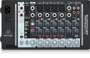 Behringer Behringer PMP500MP3 Avdio mešalna miza, 8 kanalov, črna