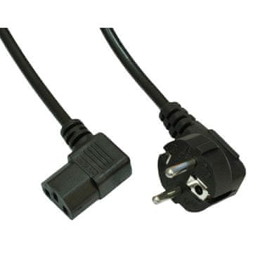 Akyga AK-PC-12A CEE 7/7 - IEC C13 napajalni kabel kotni 250V 10A 3m