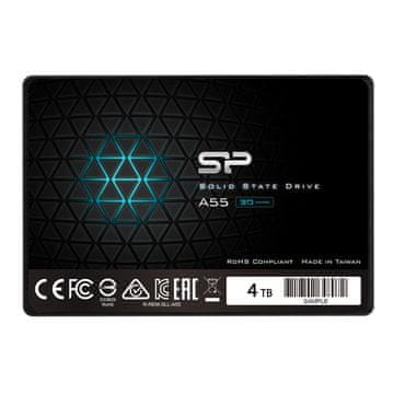 Silicon Power SSD disk A55 4TB 2,5" SATA3 (500/450 MB/s) 3D NAND 7 mm