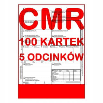 Tovorni list CMR 100 listov - 5 razdelkov - 20 kompletov