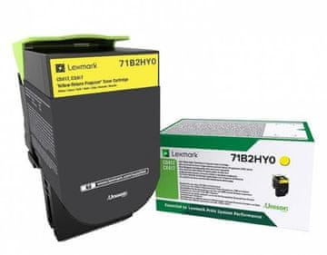 Lexmark Lexmark 71B2HY0 toner, original, rumena, 3500 strani
