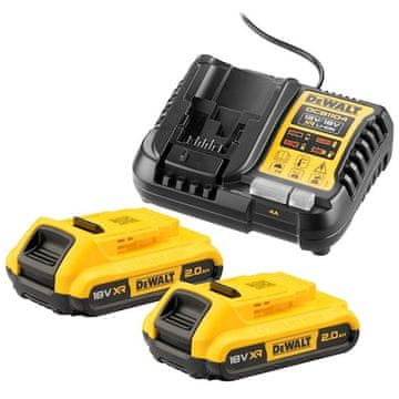DeWalt DEWALT DCB1104D2-QW polnilnik baterij, 2x 18V 5.0Ah XR Li-Ion bateriji