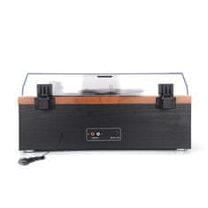 Akai AKAI ATT-14BT gramofon s CD predvajalnikom in FM radiem, les/črna