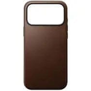 slomart NOMAD Modern Leather Case - Usnjeni ovitek za iPhone 17 Pro Max, MagSafe, rjava