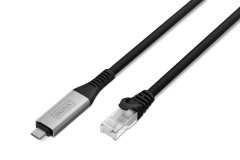 Digitus Digitus USB-C na RJ45 Ethernet kabel, 1 Gbit/s, 15m