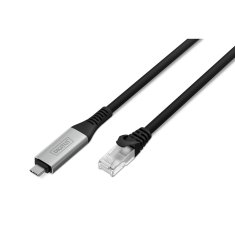 Digitus Digitus USB-C na RJ45 Ethernet kabel, 1 Gbit/s, 15m