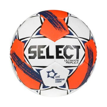 slomart Rokometna žoga Select Ultimate European League Replic v25, bela/oranžna