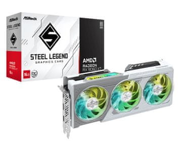 ASRock ASRock RX9060XT Steel Legend 16GB OC grafična kartica, GDDR6