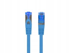 Lanberg Patchcord S/FTP kat. 6A 0,5 m LSZH CCA fluke passed blue