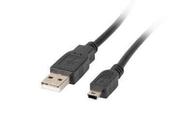 Lanberg mini AM-BM5P(CANON) USB 2.0 kabel feritni 1,8 m črne barve
