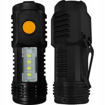 Vergionic USB-C žepna LED svetilka COB 5 načinov 150 lm