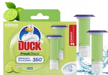 Duck Fresh Discs Lime - gel za čiščenje toaletnega prostora 72 ml (2 x 36 ml)