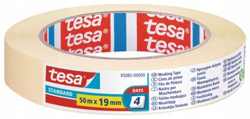 Tesa maskirni trak za rezanje papirja 4 dni bež 50 m x 19 mm