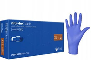 Nitrilne rokavice 100 kosov Nitrylex Basic temno modre 10-XL