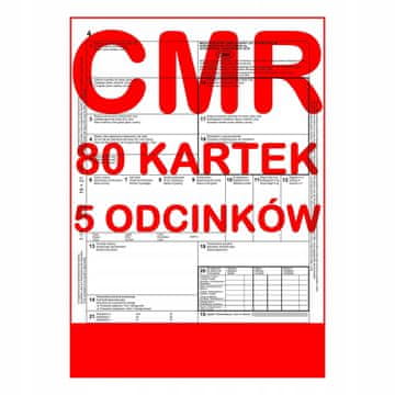 Tovorni list CMR 80 listov - 5 razdelkov - 16 kompletov