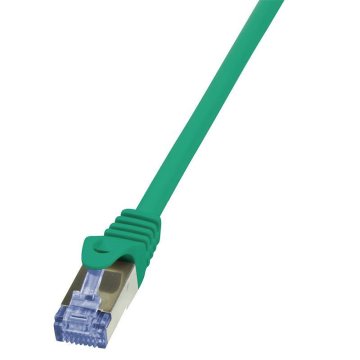 LogiLink CQ3025S Cat.6A S/FTP patch kabel 0,50 m zelene barve