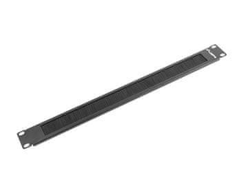 Lanberg AK-1101-B krtačna plošča za 19" 1U omare, črna