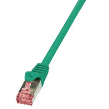 LogiLink CQ2025S CAT.6 S/FTP patch kabel 0,50 m, zelen