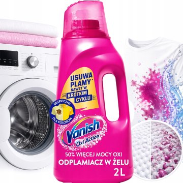 Vanish Oxi Action gel za odstranjevanje madežev roza 2l