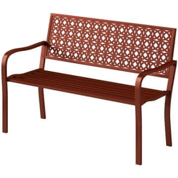 Homestar Vrtna klop za 2 osebi, 127x63x85 cm, rdeča
