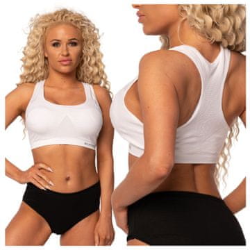 Markal Ženski športni modrček za fitnes XL/2XL bele barve