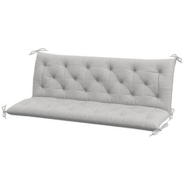 Homestar Blazina za klop 150x98x8 cm siva