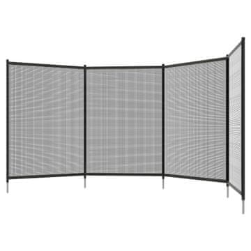 Homestar Ograja za bazen 4-delni komplet 365x126 cm Črna