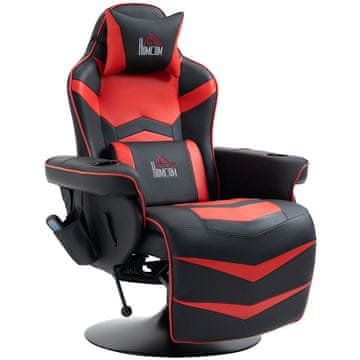 Homestar Gaming stol z masažno funkcijo 79,5x82,5x111,5 cm rdeč