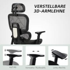 Homestar Pisarna stol ergonomski pisarniški stol 66x64x114 cm črna