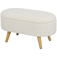 Homestar Shranjevalna klop 82x41x45 cm Bela