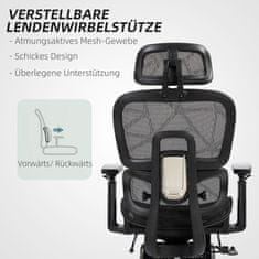 Homestar Pisarna stol ergonomski pisarniški stol 66x64x114 cm črna