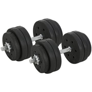 Homestar Set uteži 30 kg, črne barve