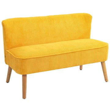 Homestar dvosedežna zofa 117x56,5x77 cm rumena
