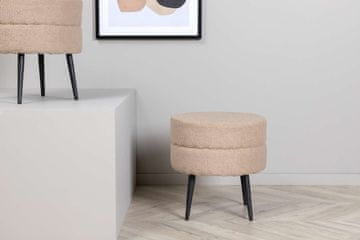 Venture Design Tabure, Pot Pouf, 40x40 cm, Bež
