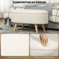 Homestar Shranjevalna klop 82x41x45 cm Bela