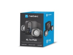 Natec Zvočniki Pug 11W RMS 2.1, črne barve
