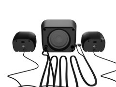 Natec Zvočniki Pug 11W RMS 2.1, črne barve