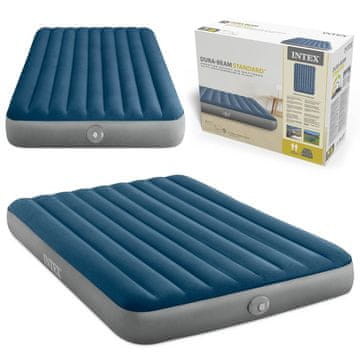 Northix Dvojna napihljiva vzmetnica z vgrajeno USB črpalko, 203x152x25 cm