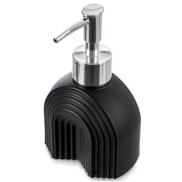 Northix Steklen dozirnik mila, črna mat, 180 ml