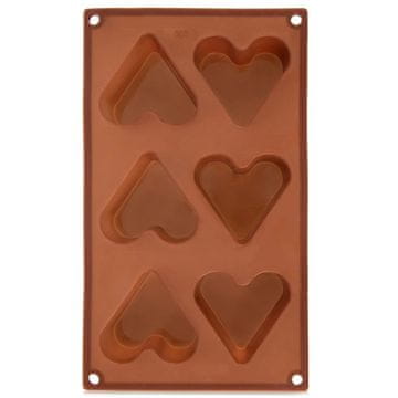 Northix Silikonski model za piškote v obliki srca – 29 x 17,5 x 3,8 cm