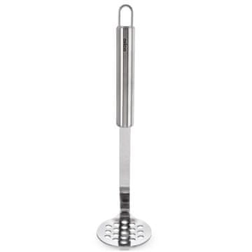Northix Tlačilka za krompir iz nerjavečega jekla, 24 cm – ergonomski ročaj