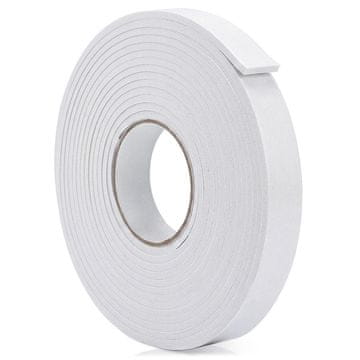 Northix Samolepilno tesnilo za vrata iz EVA pene, belo, 2 cm x 6 m