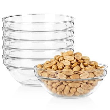 Northix Komplet steklenih skled, 12,5 cm, 350 ml, 6 kosov