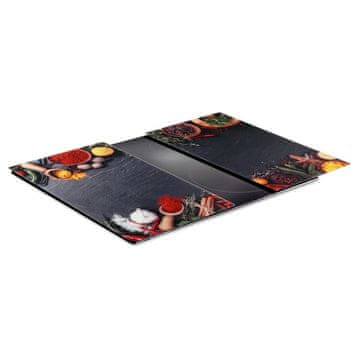 Northix Komplet steklenih desk za rezanje – 2 kosa, 60 x 52 cm, Spice Design