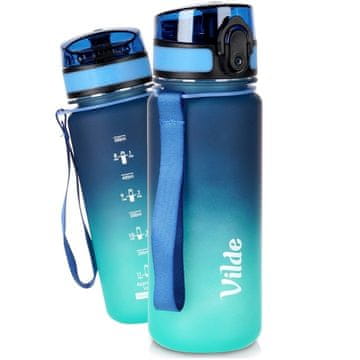 Northix Modra 500 ml steklenica za vodo z ombre dizajnom