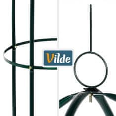 Northix Zelena kovinska vrtna pergola z obeliskom, 36x36x194 cm